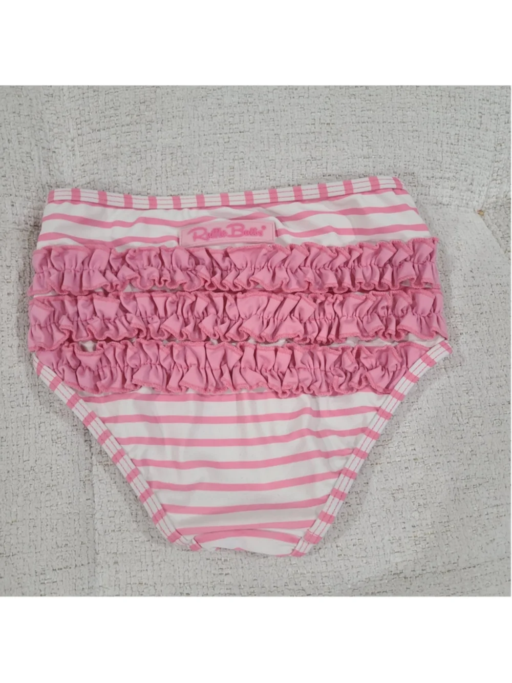 RUFFLE BUTTS GIRLS SIZE 8 Two Piece Rash Guard Swim Suit Pink Mint Blue Floral